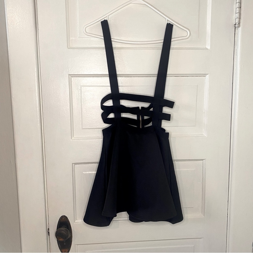 URBAN COCO Elastic Top Suspender Skater Women's Skirt Size Small